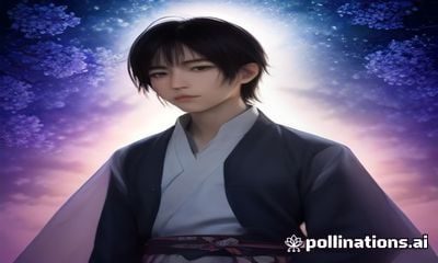 精致同人插画，蓝发少年在月光下演奏小提琴，光影细腻，今日同人库同人图精选